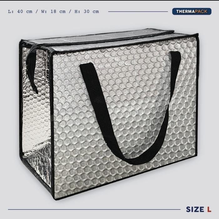 Tas Belanja Alumunium Cooler bag menjaga makanan tetap dingin/hangat