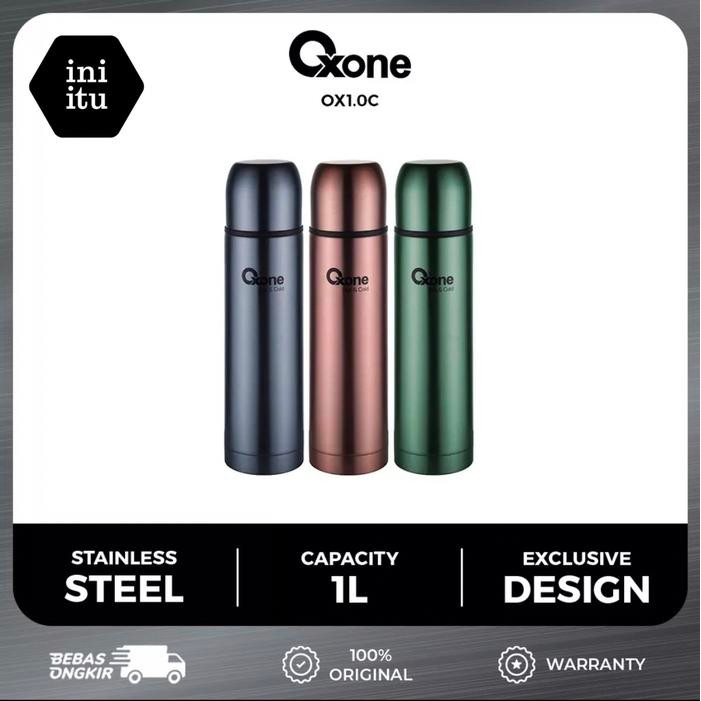 [ Oxone ] Vacum Flask Oxone Ox 1000 - Termos Stainless 1 Liter