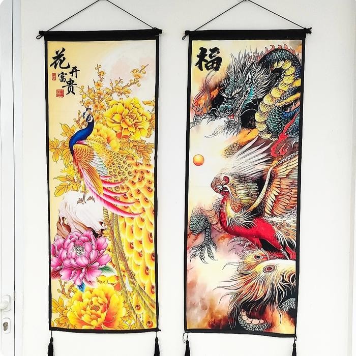 hiasan imlek/hiasan dinding/pajangan dinding/kerai/tirai/spanduk