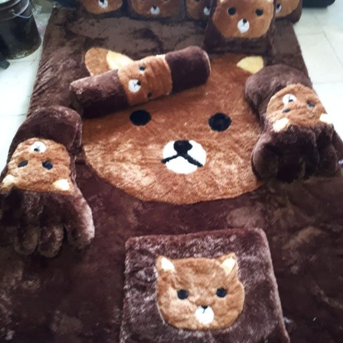 karpet lantai set karakter TEBAL 5CM / karpet set rasfur / karpet bulu