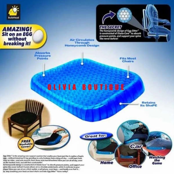 COMBFORD Original 100% Alas Duduk Sejuk Gel Silicon Ternyaman