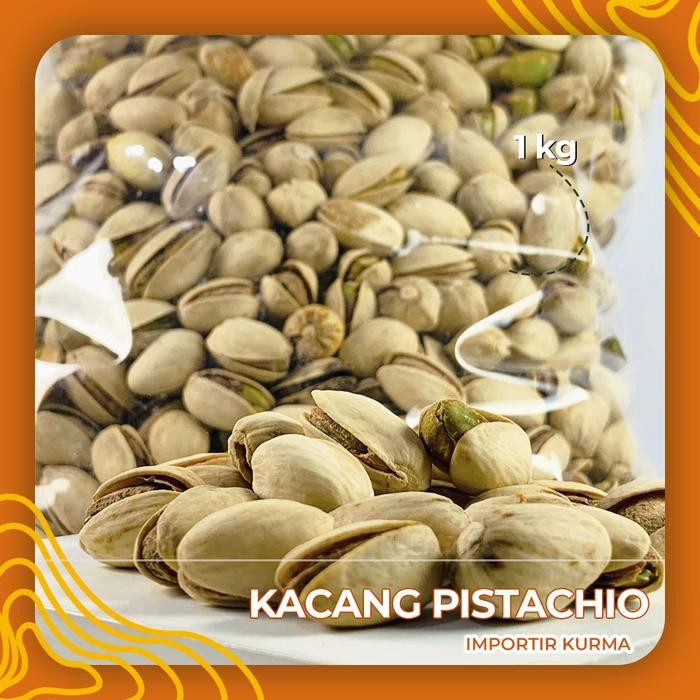 

KACANG PISTACHIO 1kg / KACANG FUSTUK / Kacang Pistachio Arab Fustuk New