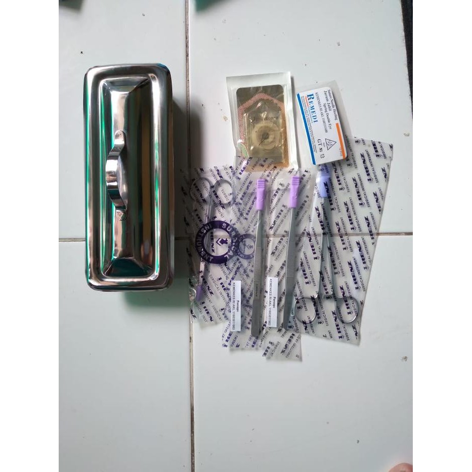 Hecting Set Renz Hecting Kit Gunting RENZ Set Jahit Inrument Kit