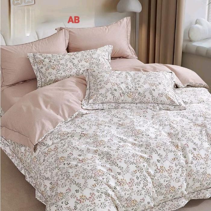 sprei set katun jepang premium ukuran 160x200 180x200.