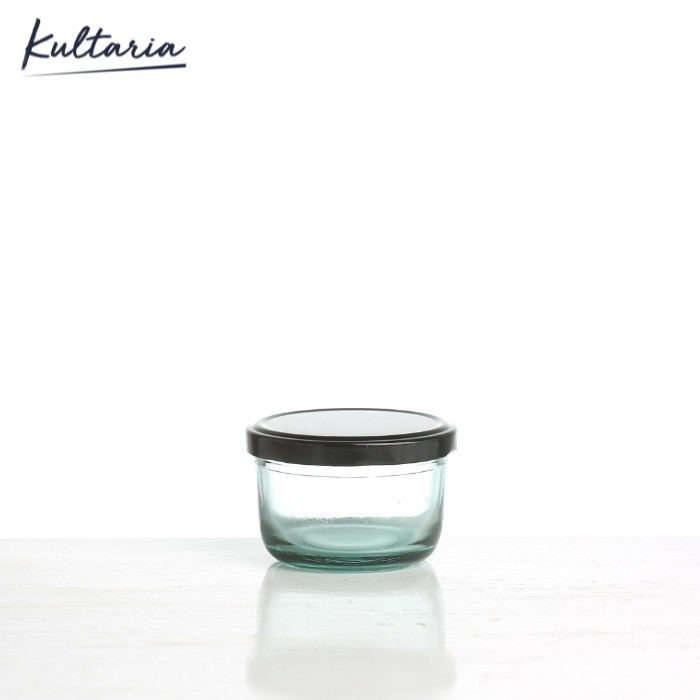 (Allthebest) JAR TOPLES KACA BENING + TUTUP SENG, BOTOL MASON JAR 125ML SERBAGUNA