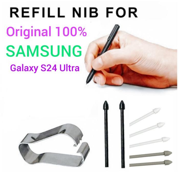 

Gilang_Store Samsung Nib Refill Stylus S Pen Galaxy S24 Ultra Ujing Original 100%