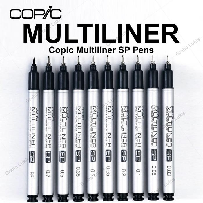 

Gilang_Store COPIC MULTILINER SP PEN Brush dan Nib / SATUAN