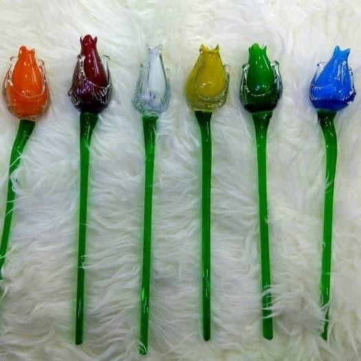 (Allthebest) Bunga Tulip Kristal