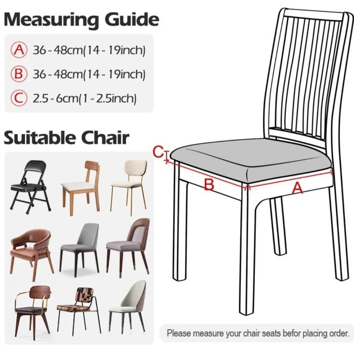 (Allthebest) Sarung Kursi Makan Anti Air/Cover Dudukan kursi Makan Waterproof