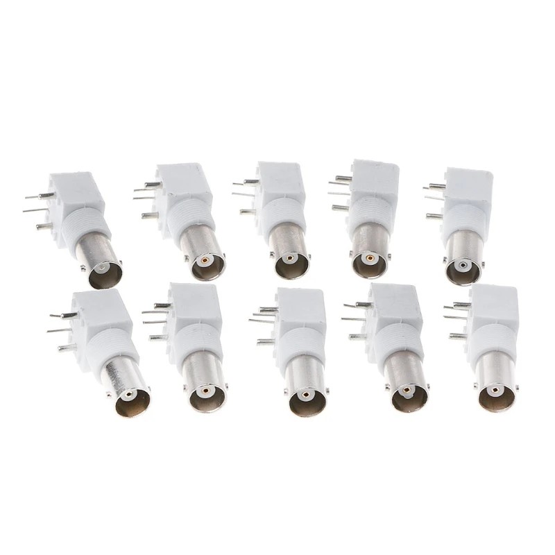10 Pcs High Quality BNC Female Board PCB Mount BNC Female With Nut Bulkhead Connector
