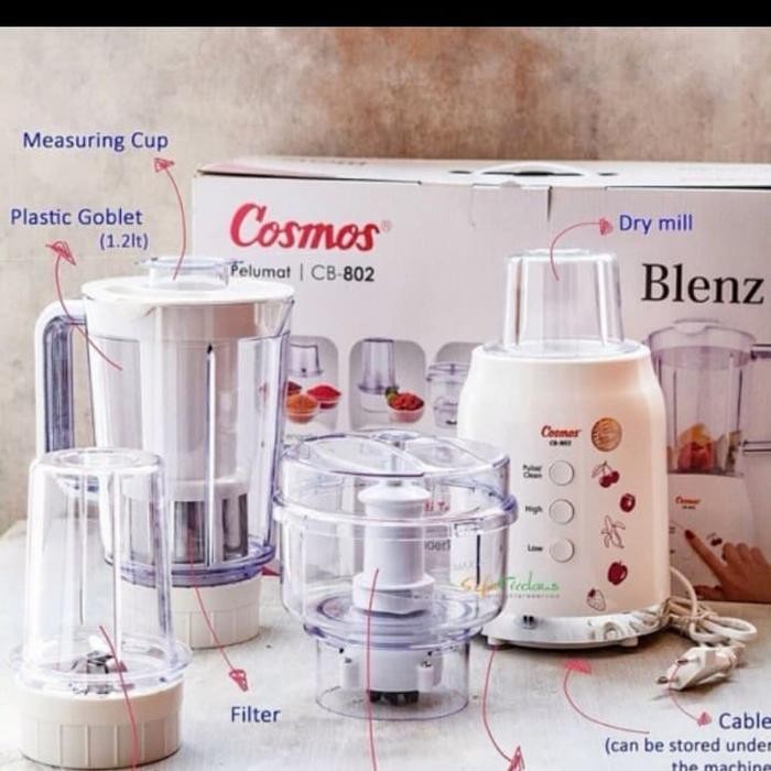 Blender Cosmos 4In1 Cb 802. Blender +Coper+Saringn+Mil Bumbu Gratisongkir