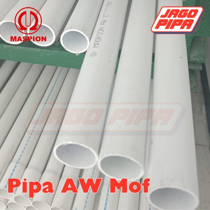(Allthebest) Maspion Pipa AW 3/4 Inch Putih MOF PVC 4 Meter Paralon 3/4" PUTIH