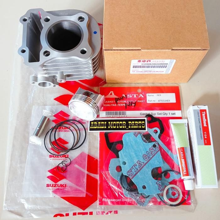 BLOK SEHER KOMPLIT+PISTON KIT SUZUKI NEX/NEX 2/ADRESS/LEST
