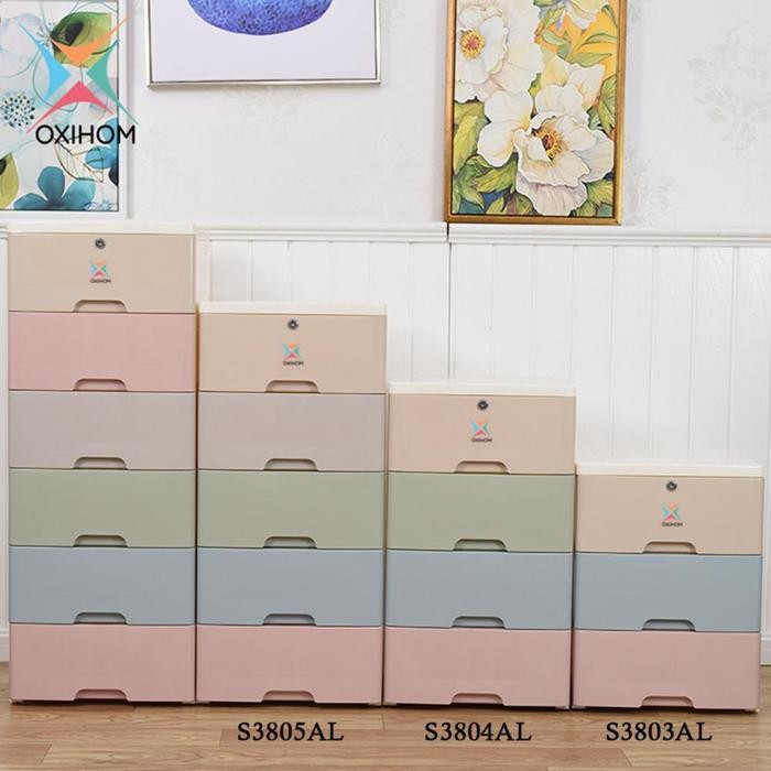 

Uta - Oxihom Lemari Plastik Lemari Pakaian Laci Plastik Kabinet Storage Cabinet Plastic Furniture