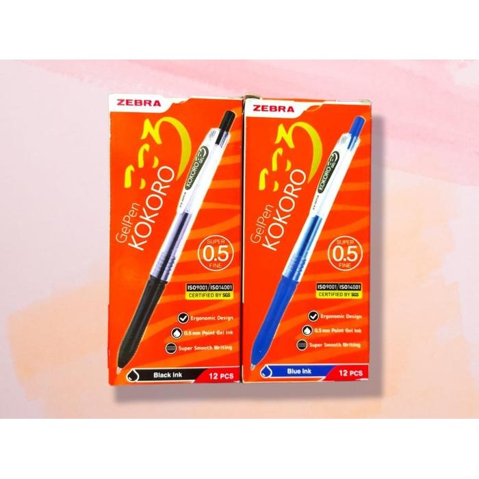 

Bentley - Pulpen Gel Pen Zebra Kokoro 0.5 Mm - (1 Pack 12 Pcs)
