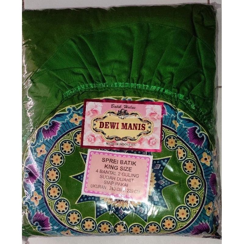 Retrorent Sprei Batik Ratna Jaya B4/Sprei Batik Jumbo 200 X 200