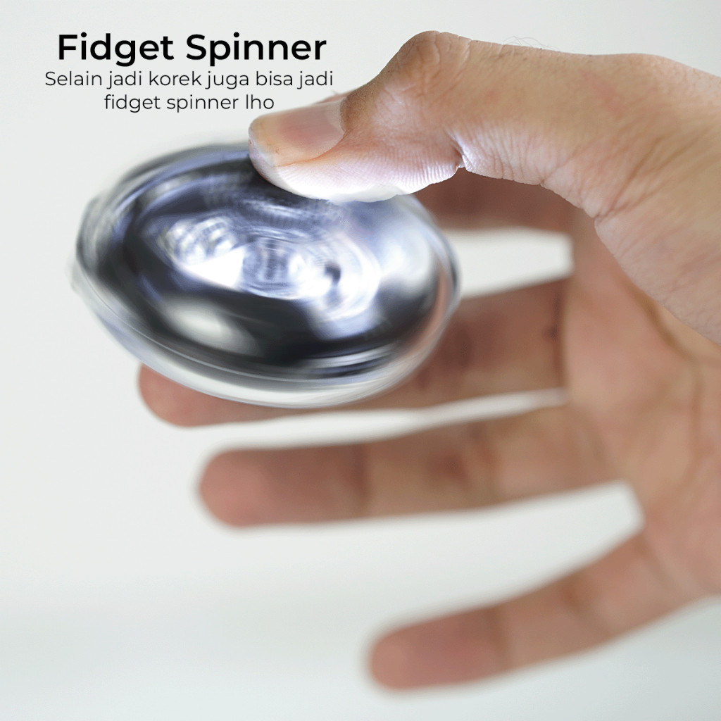 Retrorent Senter Korek Elektrik Fidget Spinner 3 Mode Cahaya Free Usb D76