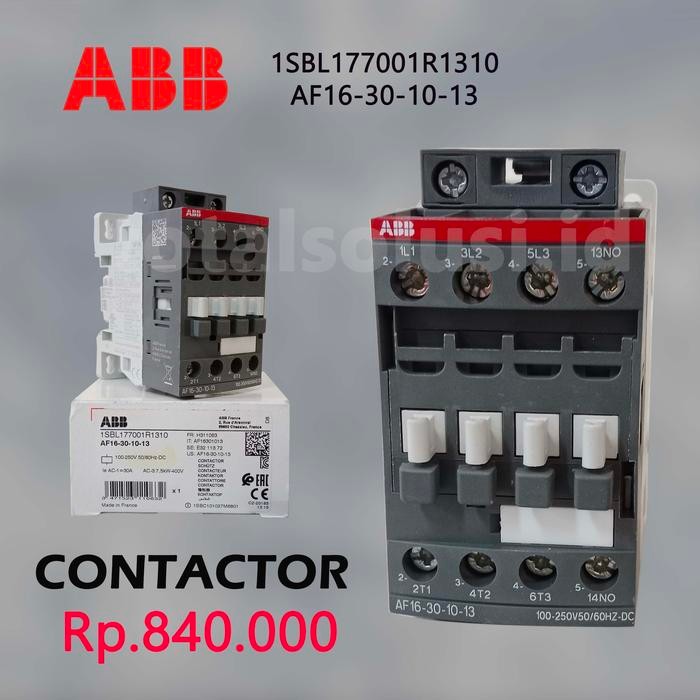 ABB AF16-30-10-13 100-250V50/60HZ-DC CONTACTOR 1SBL177001R1310