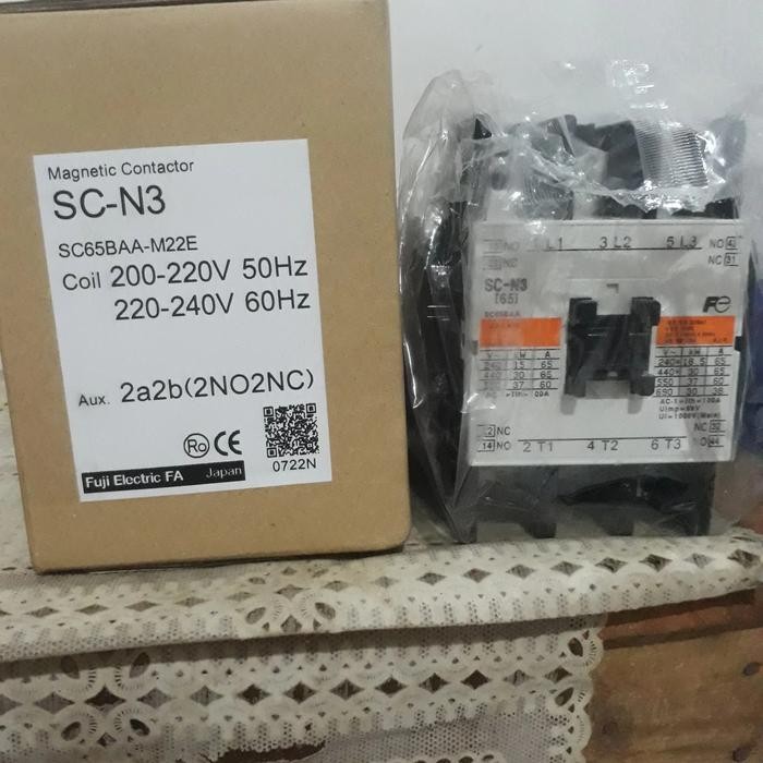 MAGNETIC CONTACTOR SC-N3 COIL 220-240V TERMURAH