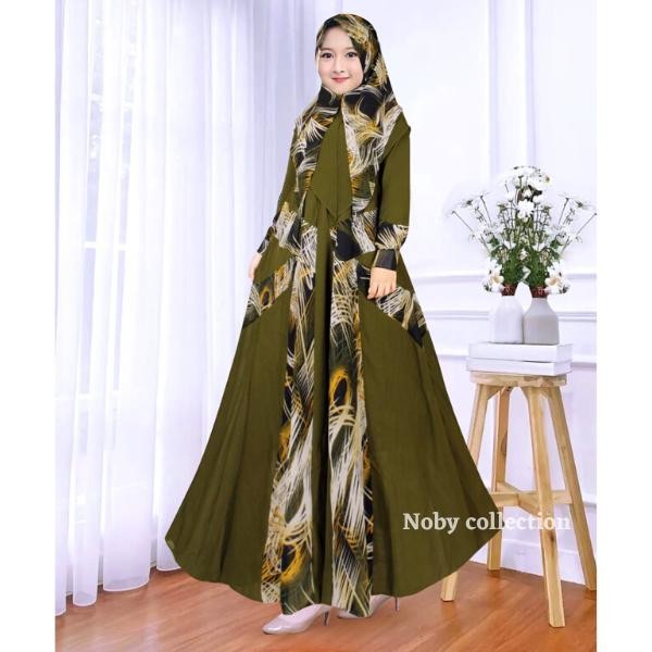 BEST SELLER Gamis Anak Perempuan Ceruty Babydoll Hijab Syari Usia 4-14 Tahun muslim dress baju