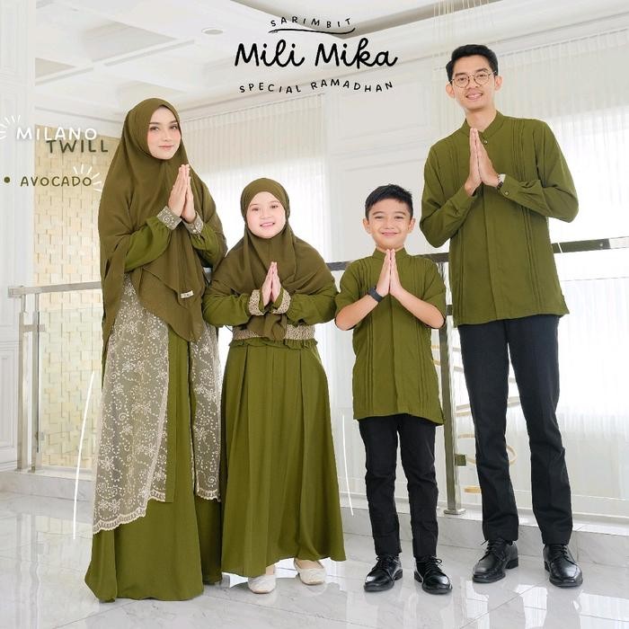 BEST SELLER gamis anak sarimbit mili mika by gerai mika gamis anak set syar'i premium gamis anak