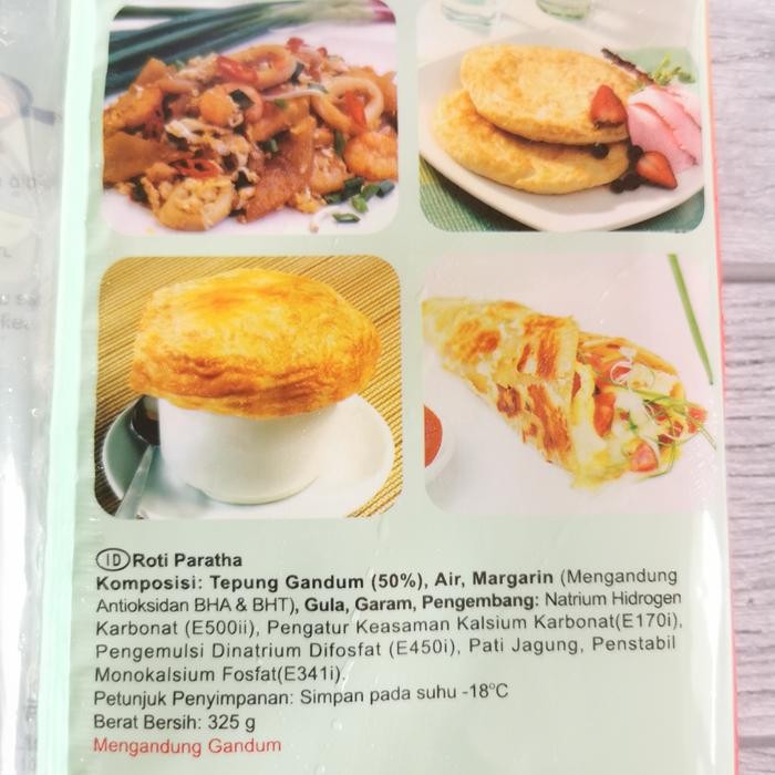 

JTTOP" SPRING HOME ROTI PARATHA PLAIN 5PCS 325GR VEGETARIAN VEGAN BEKU