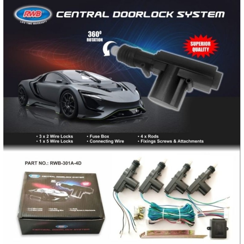 Sentralock RWB Centralock RWB Sentralok RWB Centralok RWB Centralock Alarm Mobil