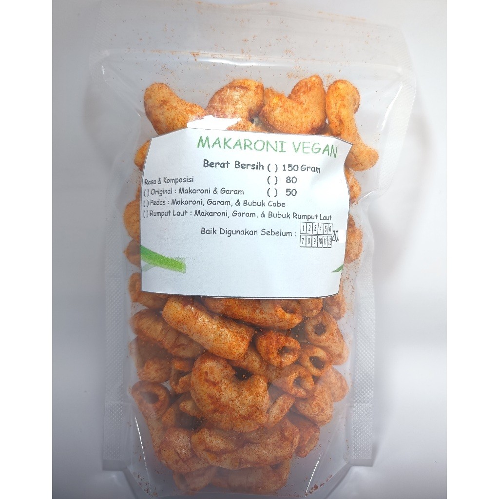 

Mamam_Asoy Kerupuk Makaroni Vegan Vegetarian / Macaroni Vegan / Makaroni Vegan Varian 80/150/250 Gr