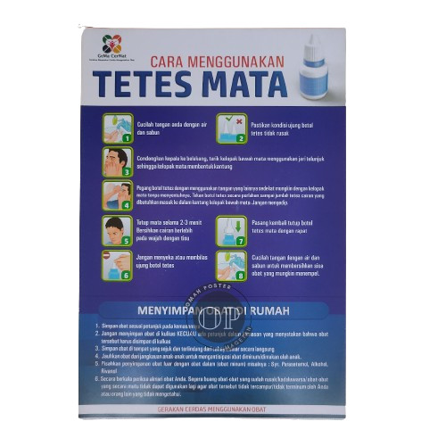 (Homelytouch Paket Poster Penggunaan Obat + Leaflet - Pio - Farmasi - Apotek