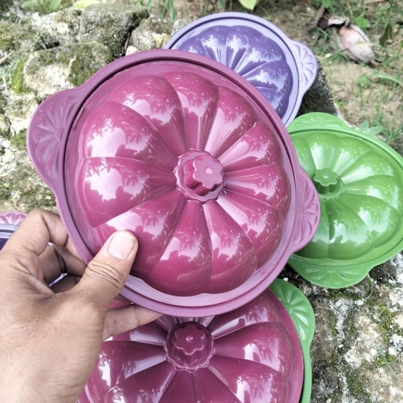 (Homelytouch ( Isi 50 Pcs ) Basi Sayur Bulat / Basi Bulat Brokoli / Wadah Prasmanan / Basi Tutup /
