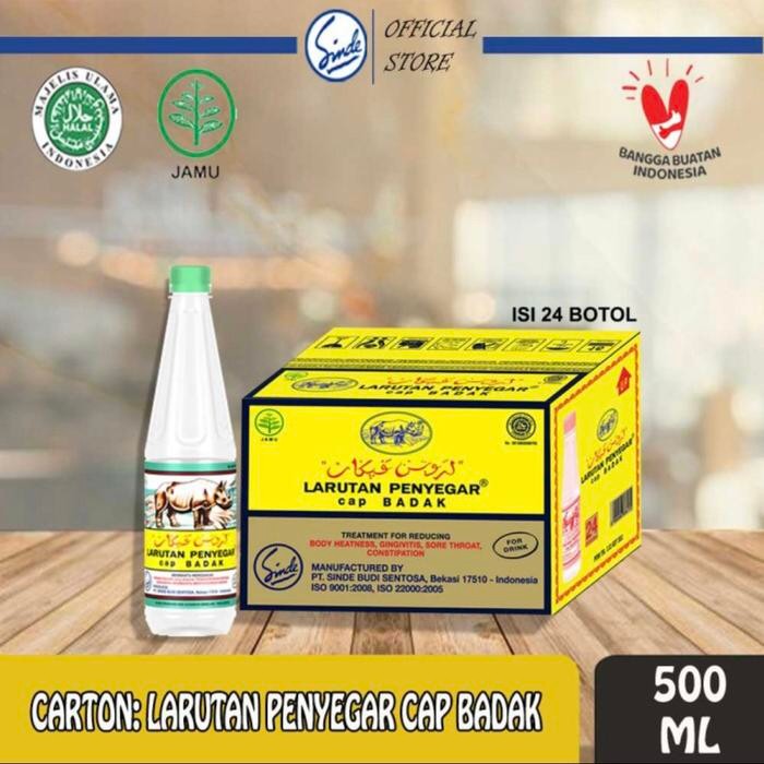 

Larutan Penyegar Cap Badak Botol 500 ml ( 24x500 ml) / 1 DUS PROMO