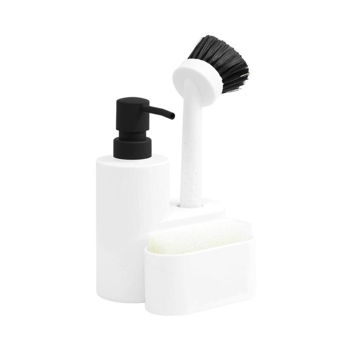 Informa Set 3 Pcs Britte Dispenser Sabun Cuci Piring - Putih