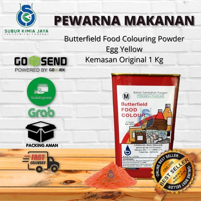 

Butterfield Food Color Egg Yellow / pewarna makanan egg yellow 1 KG NC