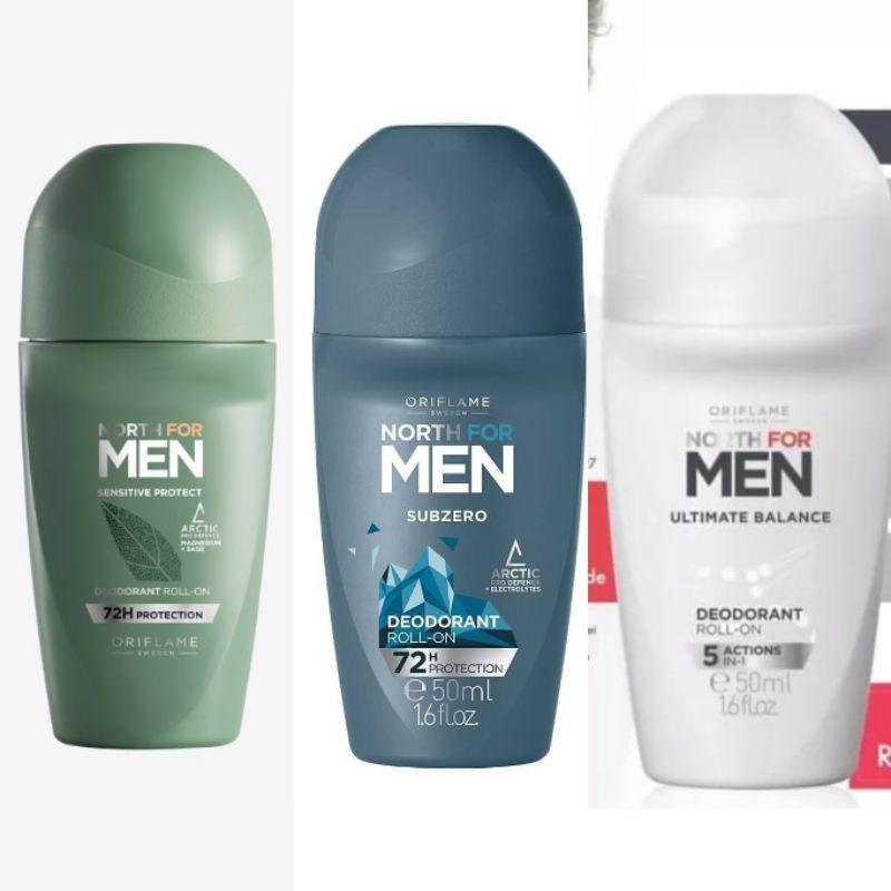 North For Men Ultimate Balance Deodorant Roll on/North For Men Subzero Deodorant Roll on/North For