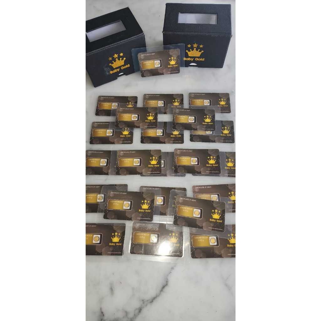 BABY GOLD LOGAM MULIA EMAS MINI 0.05 GRAM