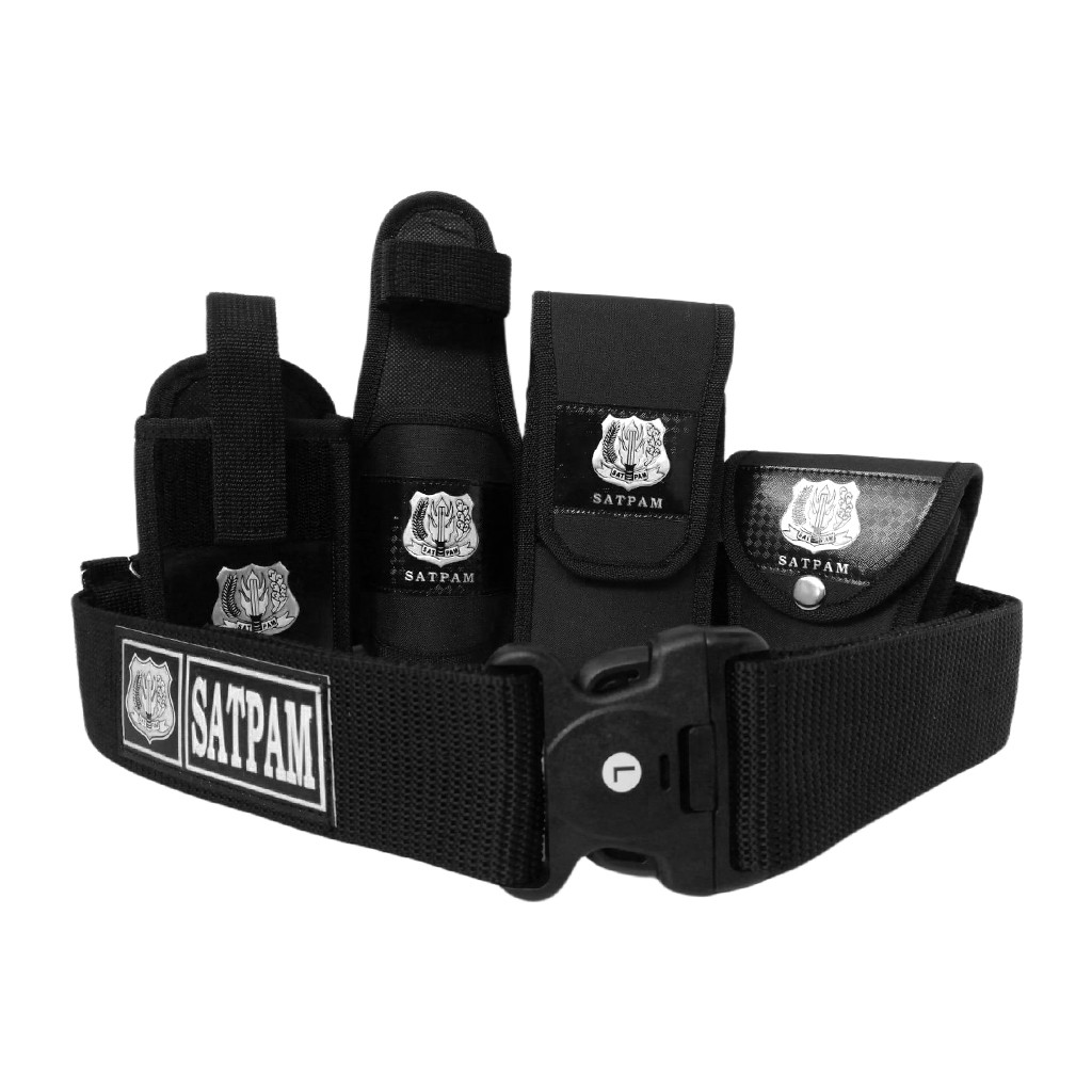 Kopel Satpam lengkap 1 Set Pdl Tebal Original Hitam Putih