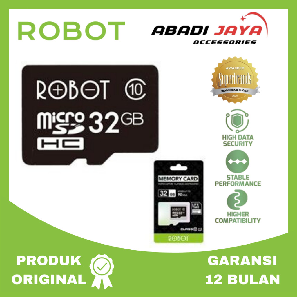 KARTU MEMORI HP MICRO SD ROBOT 4GB 8GB 16GB 32GB MEMORY CARD