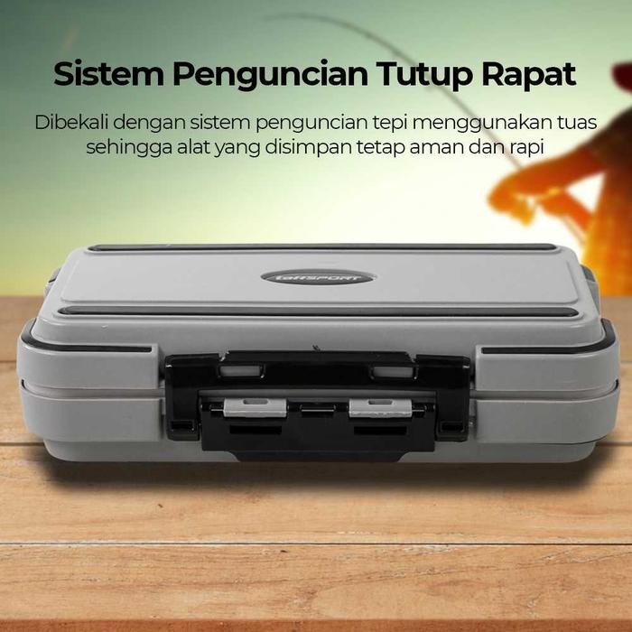 Box Kotak Penyimpanan Kail Umpan Pancing Peralatan Mancing Anti Air