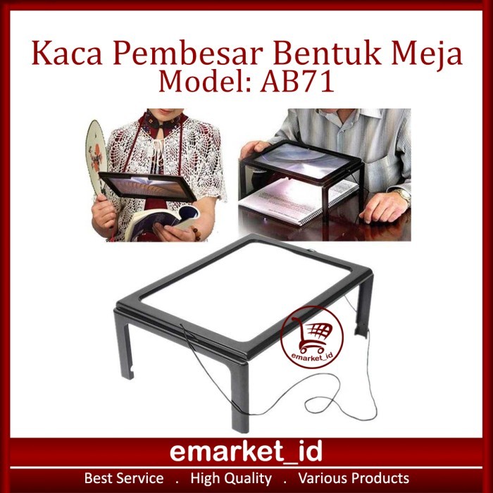 

Bricks - Kaca Pembesar Bentuk Meja Led Ab71 / Magnifier Untuk Reparasi Baca