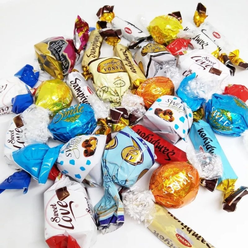 

Andrianbijaksana Cokelat Arab / Coklat Arab Mix Import Turkey 1Kg Untuk Cemilan Oleh Oleh Haji Dan