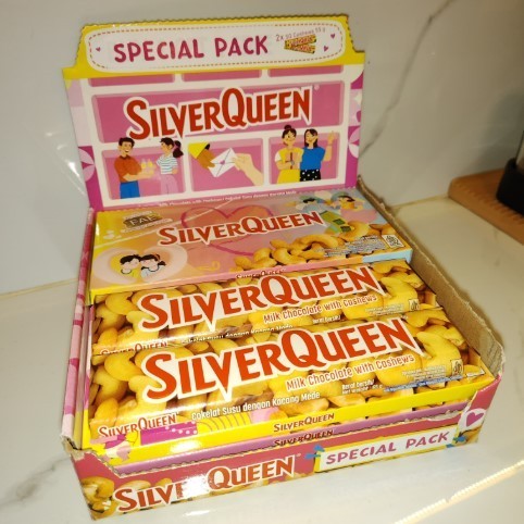 

Andrianbijaksana Edition 2025 1 Dus Silverqueen 55 Gr Isi 2 Pcs X 60 Pack (120 Pcs) Special Cashew