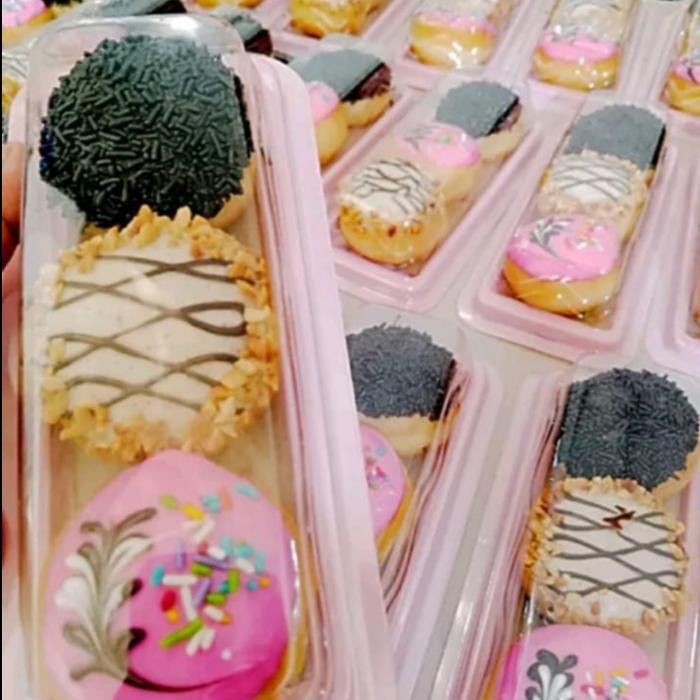 JTTOP" MIKA DONAT MINI ISI 3/ TRAY BOLU GULUNG/ MIKA BG 17/ MIKA MOCHI 20PCS