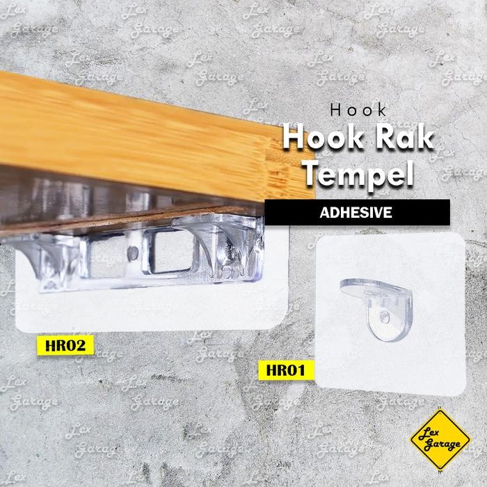 PREMIUM Siku Ambalan Rak Tempel Penyangga Penahan Ambalan Rak Lemari Kayu Kaca