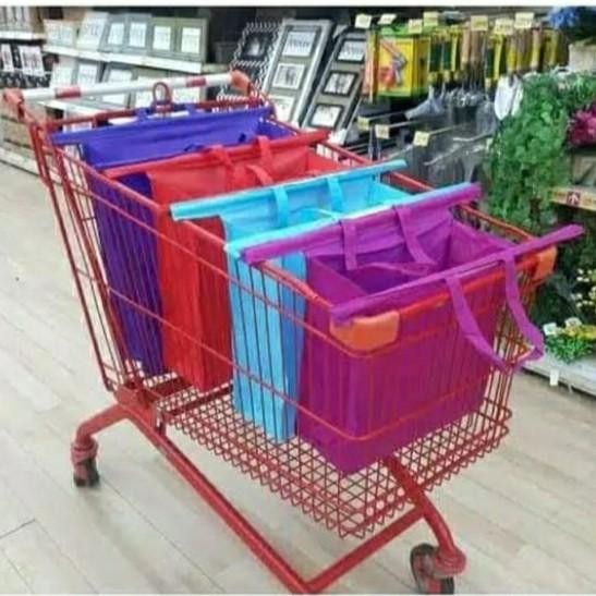 PREMIUM Trolley Bag Shopping Organizer - Tas Belanja Lipat