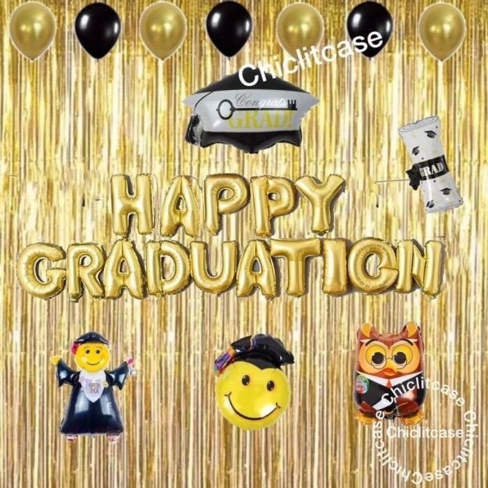 PREMIUM Set paket graduation / dekorasi balon graduation / dekorasi graduasi / wisuda / kelulusan
