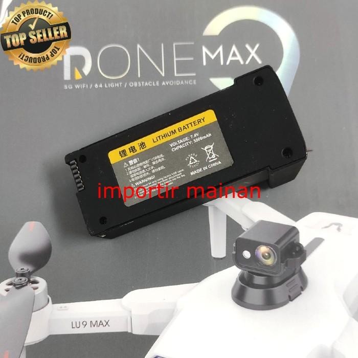 part baterai drone LU9 max lipo 7.4V 3500mAH propeller motor brushless