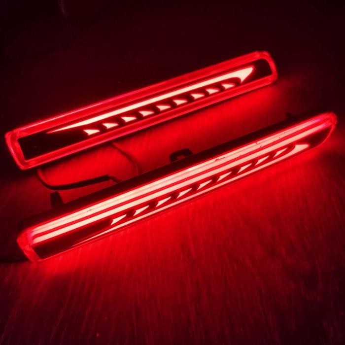 Bagus Rear Reflektor Lampu Mata Kucing Bemper Bumper Belakang Lampu Mobil Toyota Agya Daihatsu Ayla