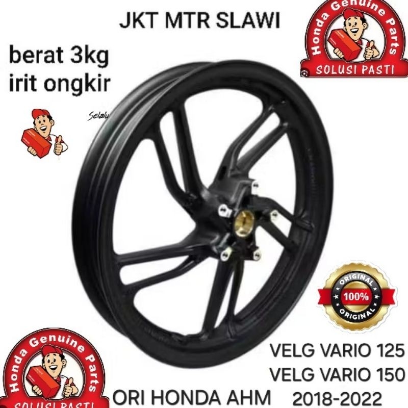 44601-K59-A70ZA Velg depan pelek depan vario 150 new vario 150J 2018- 2020 ori Honda ahm asli honda
