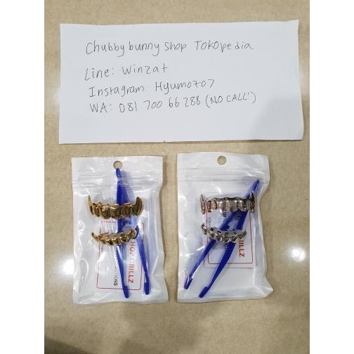 Vampire Teeth Grillz taring / Gigi Palsu/ Gigi Joker / Vampire Fangs