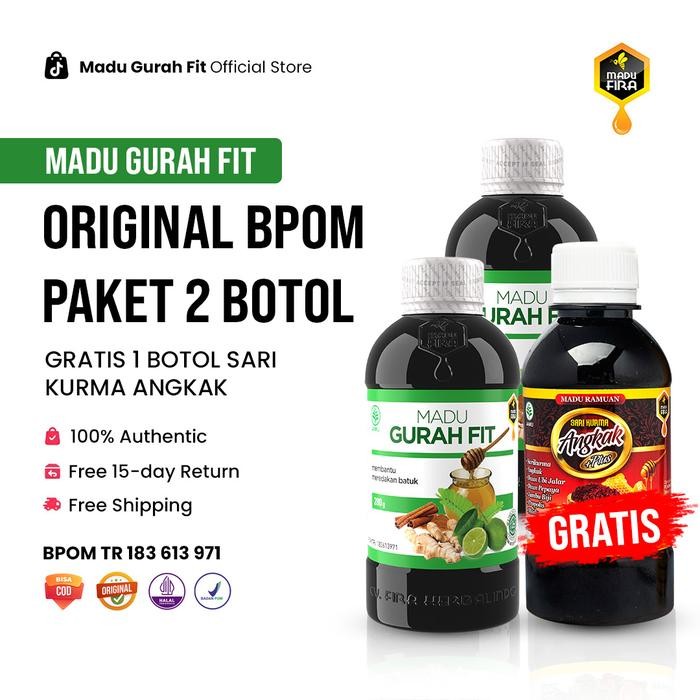 

[PROMO] MADU GURAHFIT 2 Botol Original Asli BPOM HALAL MUI